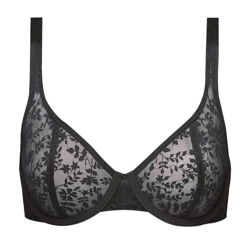 CUUP Black Lace Unlined Underwire Bra